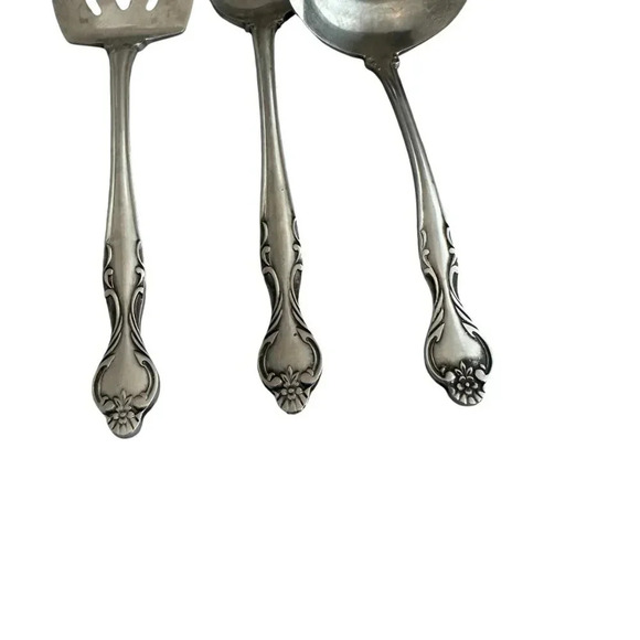 Oneida Northland Vintage Pattern Stainless Steel Flatware Serving Pie Gravy Lot - Picture 4 of 8